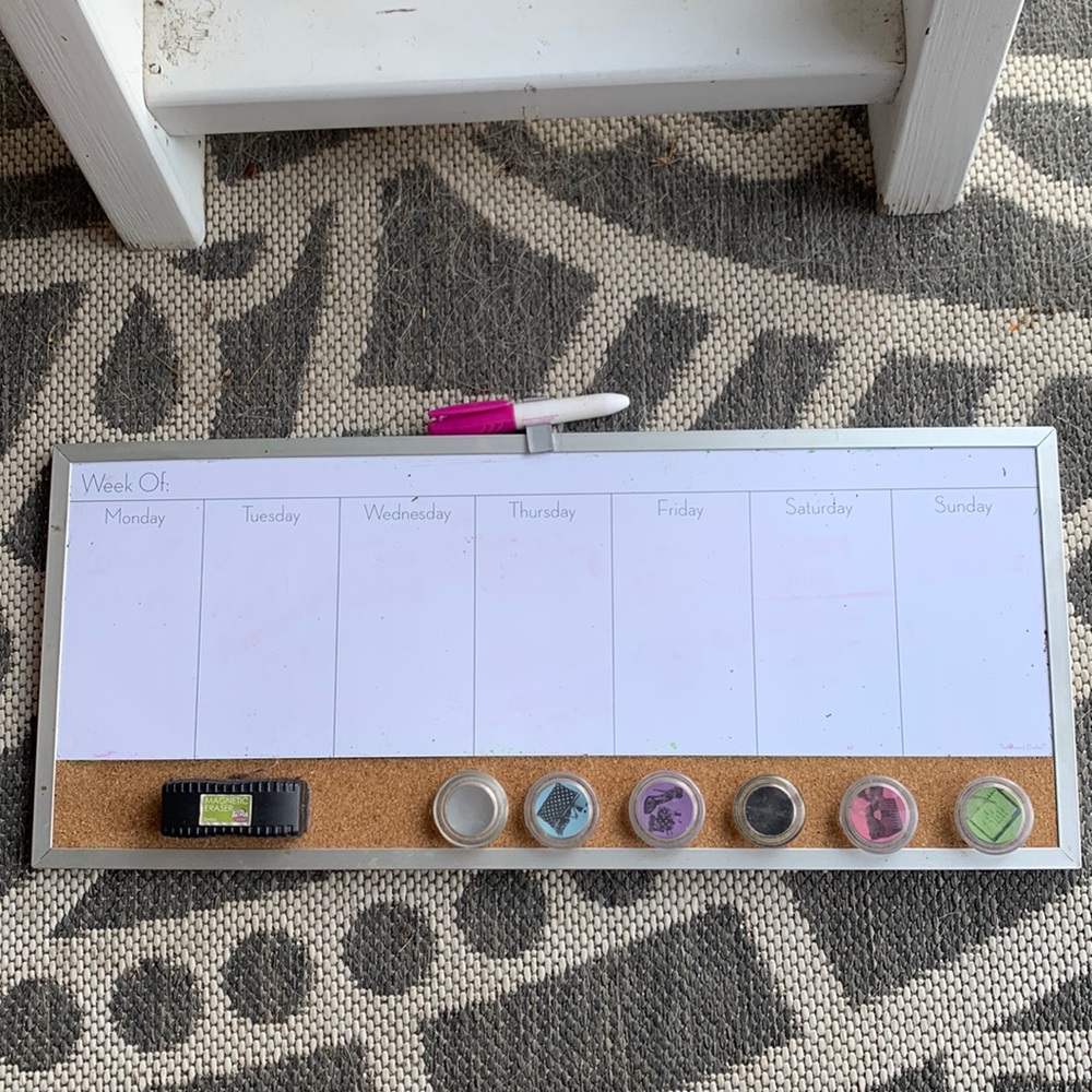 Weekly Dry Erase Board